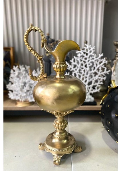 Dekoratif Antika Görünümlü Ibrik Biblo Salon Dekoru Sürahi fırsatları