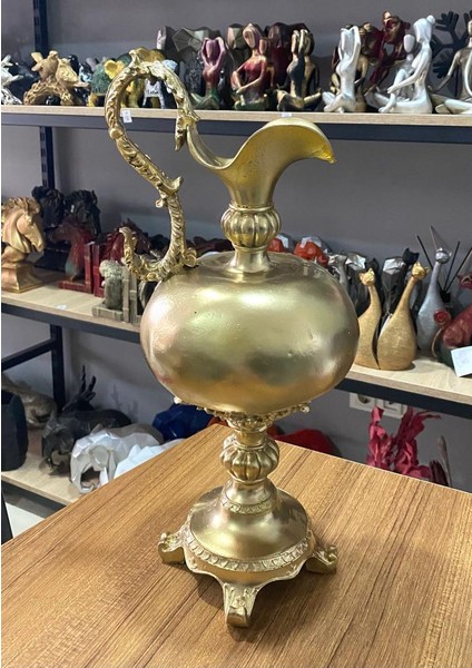 Dekoratif Antika Görünümlü Ibrik Biblo Salon Dekoru Sürahi indirimleri