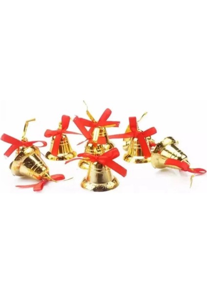 Yılbaşı Çam Ağacı Çan Süs Gold Ipli 9'lu 3 cm Yeni Yıl Ağaç Süsü Gold Altın Sarısı Renk Zil Parlak fiyatları