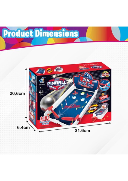 Masaüstü Basketbol ve Pinball 2ın1 Oyun Seti fiyatları