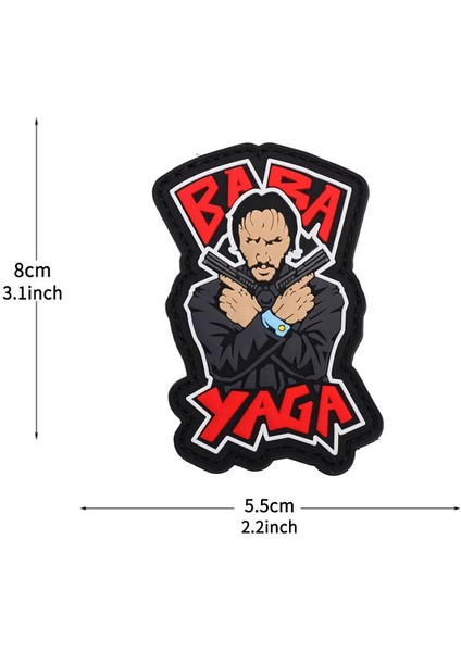 Da 3D Pvc Patch Baba Yaga John Wick Da-Nas-87