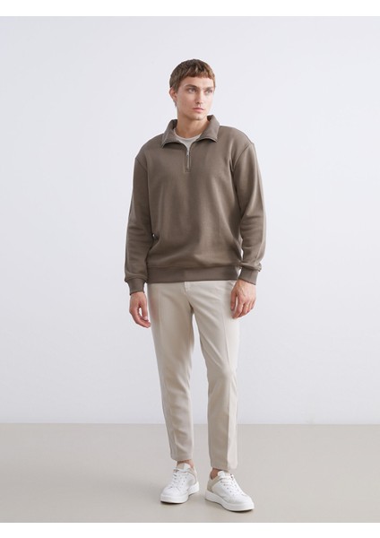 Yeni Sezon Fermuarlı Dik Yaka Erkek Kalın Sweatshirt fiyatları