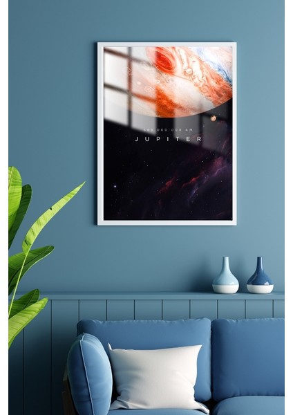 Jüpiter Gezegen Çerçeveli Metal Poster Tablo fiyatları