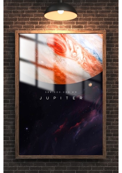 Jüpiter Gezegen Çerçeveli Metal Poster Tablo modelleri