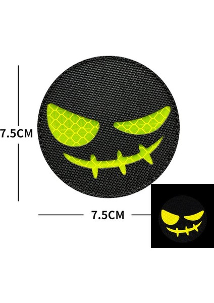 Da 3D Pvc Patch Glowgrın Fosforlu - Siyah Yeşil DA-NAS-366