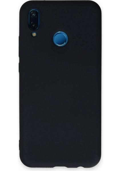 Huawei P20 Lite Kılıf Nano Içi Kadife Silikon - Lacivert