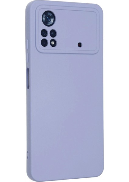 Ieg Xiaomi Poco X4 Pro 5g Kılıf Nano Içi Kadife Silikon - Lila modelleri