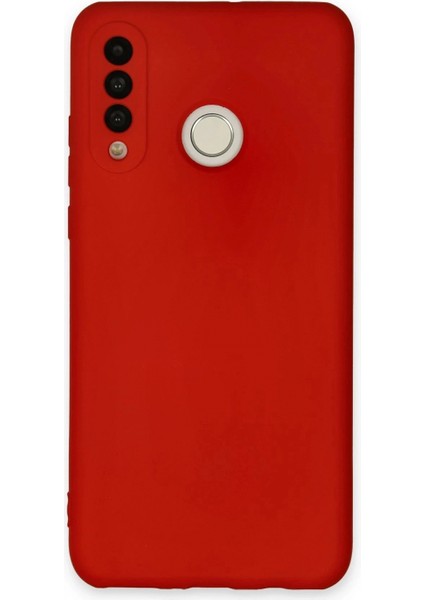 Huawei P30 Lite Kılıf Nano Içi Kadife Silikon - Kırmızı