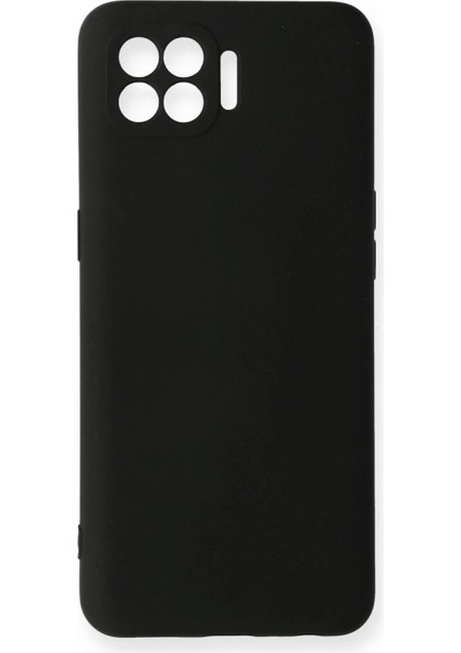 Oppo Reno 4 Lite Kılıf Nano Içi Kadife Silikon - Siyah