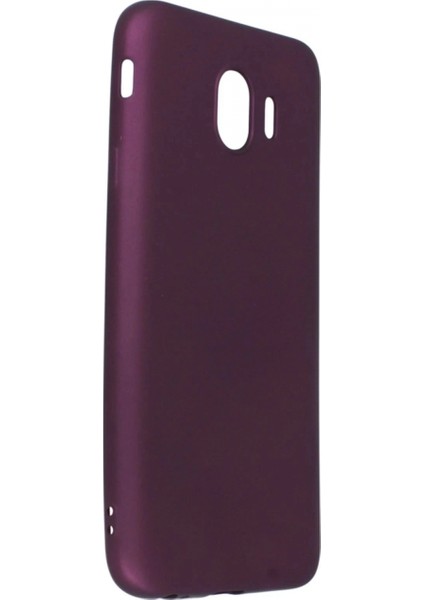 Samsung Galaxy J4 Kılıf First Silikon - Mürdüm