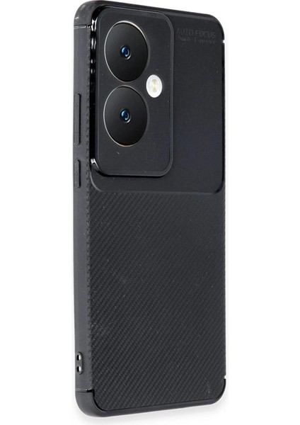 Oppo Reno 11F Kılıf Auto Focus Karbon Kapak - Siyah fiyatları