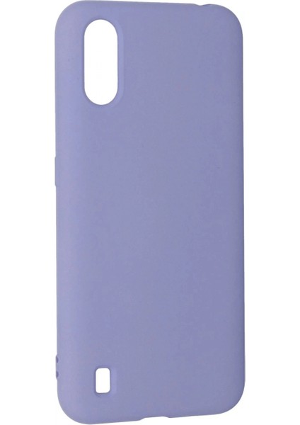 Samsung Galaxy A01 Kılıf Nano Içi Kadife Silikon - Lila modelleri