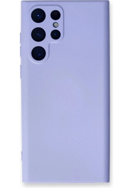 Samsung Galaxy S22 Ultra Kılıf Nano Içi Kadife Silikon - Lila