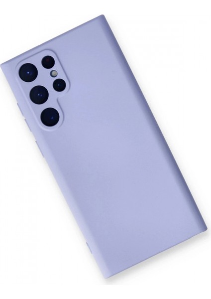Samsung Galaxy S22 Ultra Kılıf Nano Içi Kadife Silikon - Lila modelleri