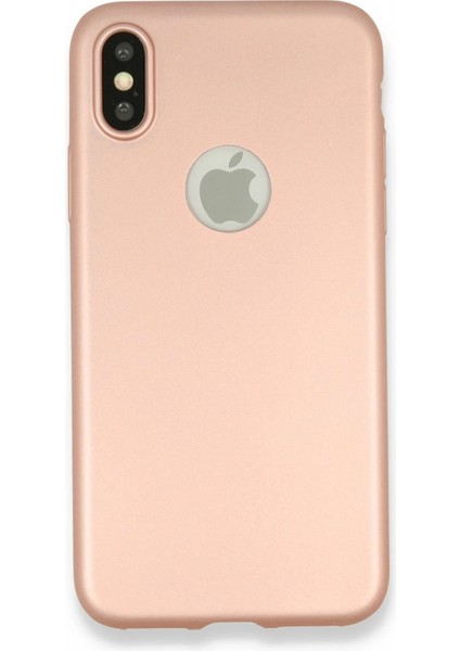 iPhone x Kılıf First Silikon - Rose Gold