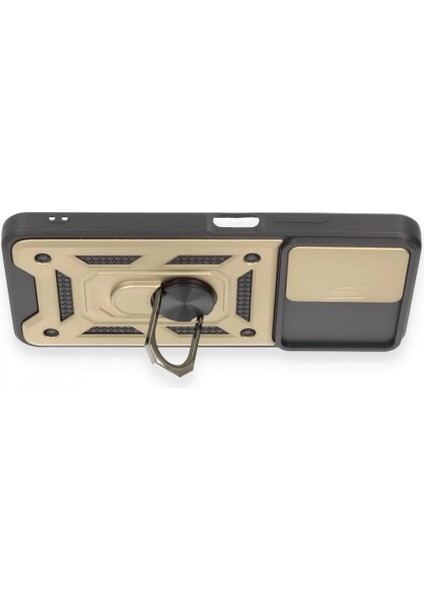 Xiaomi Redmi Note 12 4g Kılıf Pars Lens Yüzüklü Silikon - Gold modelleri