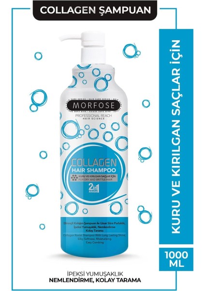 Şampuan 1000ML Mavi Seri Collagen