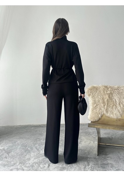 Siyah Bel Büzgülü Modal Takım indirimleri