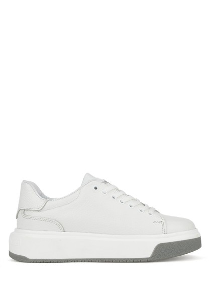 , Erkek Hakiki Deri Ayakkabı 1531023Z1002 Beyaz