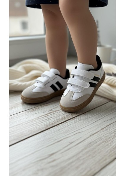 Unisex Günlük Işıklı Çocuk Cırtlı Yürüyüş Koşu Sneaker Spor Ayakkabı