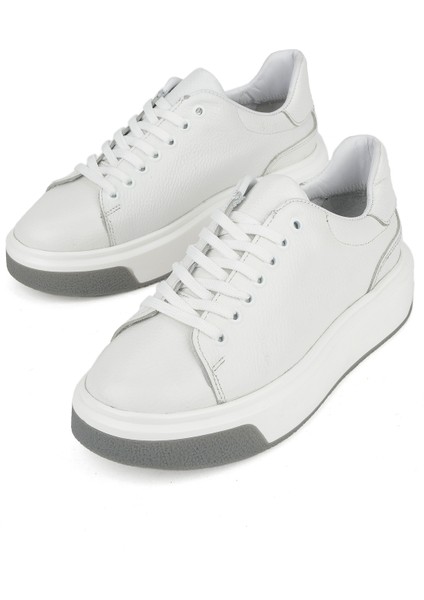 , Erkek Hakiki Deri Ayakkabı 1531023Z1002 Beyaz indirimleri