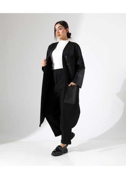 Deri Detay Rahat Kalıp Bol Hırka fiyatları