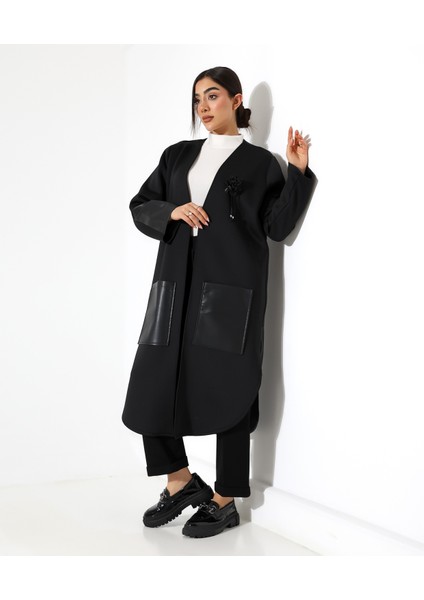 Deri Detay Rahat Kalıp Bol Hırka indirimleri