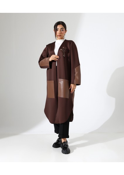 Deri Detay Rahat Kalıp Bol Hırka modelleri