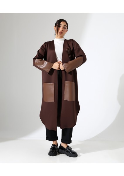 Deri Detay Rahat Kalıp Bol Hırka indirimleri