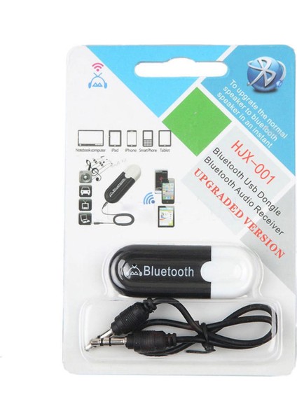 HJX-001 Araba USB Bluetooth 5 Adaptörü Ses Müzik Verici Alıcı 3.5mm Aux Tv Pc Kulaklıklar Için fiyatları