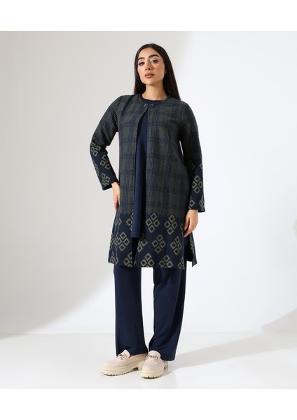 Pamuk Örme Ceketli Üç Parça Takım fiyatları