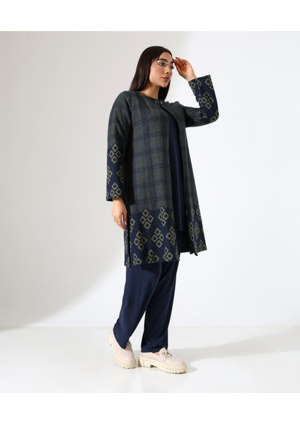 Pamuk Örme Ceketli Üç Parça Takım modelleri