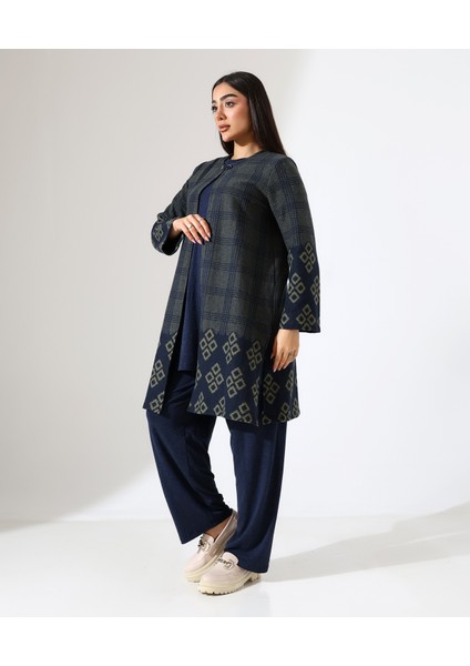 Pamuk Örme Ceketli Üç Parça Takım fırsatları