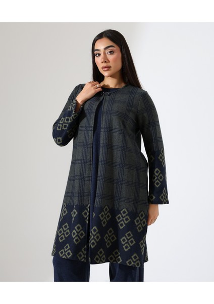 Pamuk Örme Ceketli Üç Parça Takım