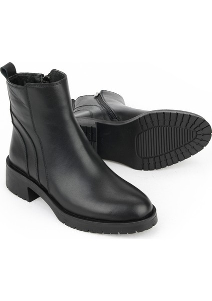 , Kadın Hakiki Deri Bot 153359Z622 Siyah fırsatları