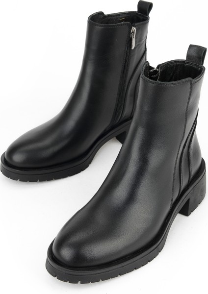 , Kadın Hakiki Deri Bot 153359Z622 Siyah indirimleri