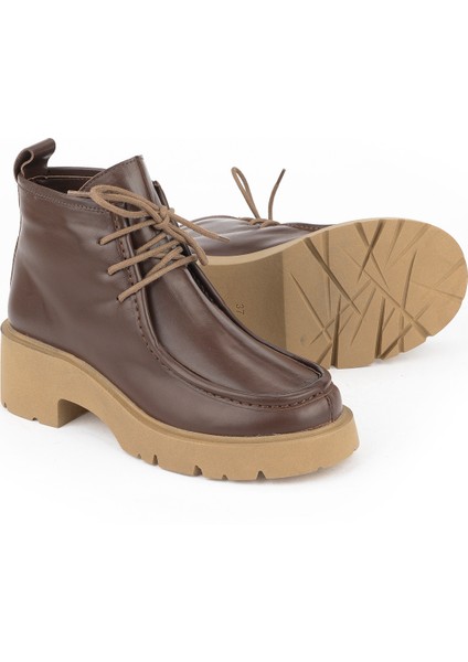 , Kadın Hakiki Deri Bot 1531030Z2590 Kahve fırsatları