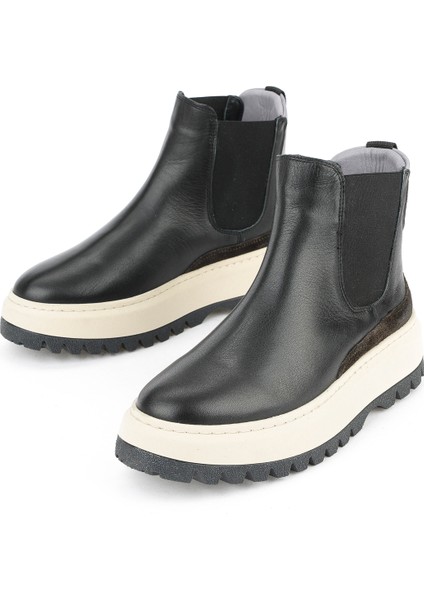 , Kadın Hakiki Deri Bot 1531020Z19402 Siyah indirimleri