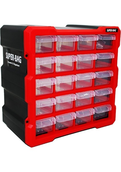 20LI Küçük Monoblok Çekmece Seti 26.7X15.7X26.2CM (4915) GO-53-VICE/(1395)