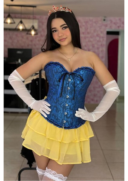 Enissa Işlemeli Korse - Lacivert modelleri