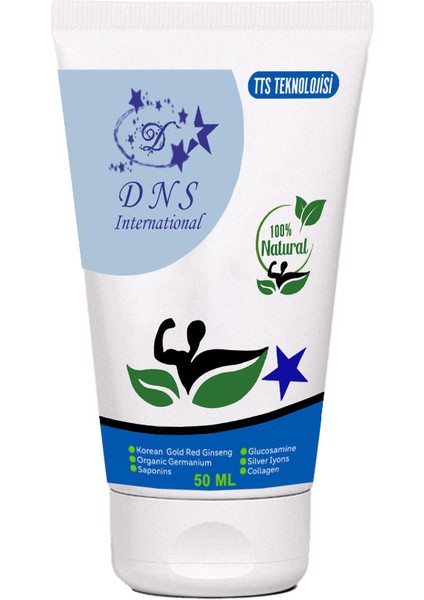: 1 Adet Ginsengli Kolajenli Gümüş Iyonu Glukozamin Saponins Germanyumlu Tts Teknolojisi Krem 50 ml