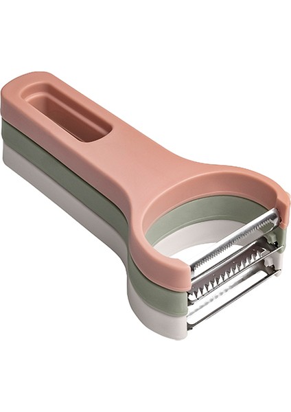 3'lü Birbirine Geçmeli 3 Farklı Kesin Bıçaklı Soyacak Seti indirimleri