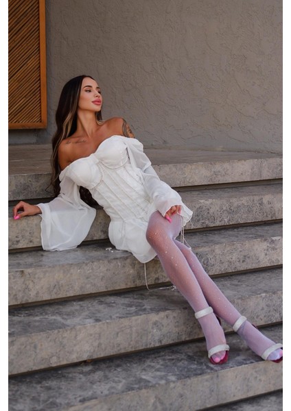 Corsica Stones Korsetta - Beyaz fiyatları