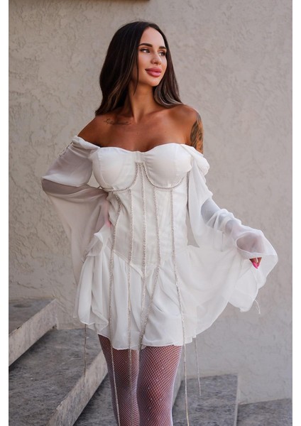 Corsica Stones Korsetta - Beyaz fırsatları