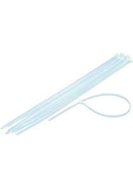 Plastik Çırt Kelepçe 100 Parça Beyaz 4.8x380mm (4915) Go-53-vice/(1395)