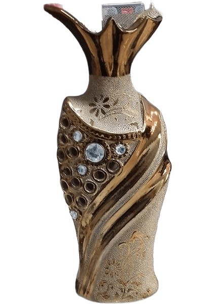 Seramik Vazo Avrupa Oymalı Lüks Bronz Kaplama Dekoratif Süs Masaüstü Saksı modelleri