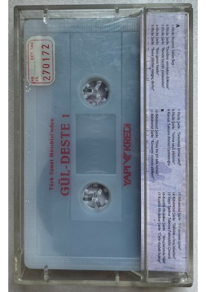 Türk Sanat Musiki'nden Gül-Deste 1 Kaset (Orijinal Dönem Baskı Kaset) fiyatları
