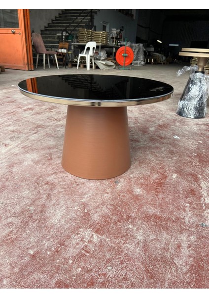 Orta Sehpa Alt Kahve Üst Ros Gold fırsatları