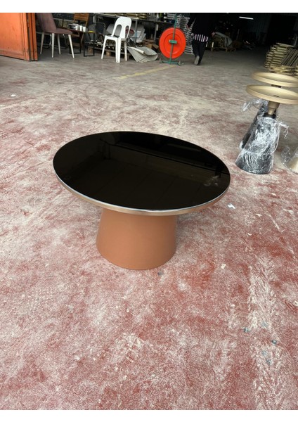 Orta Sehpa Alt Kahve Üst Ros Gold