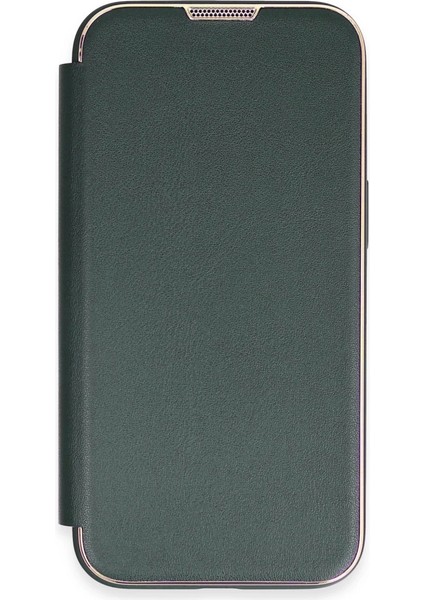 Iphone 14 Pro Max Kılıf Dolpin Kapaklı - Koyu Yeşil fiyatları